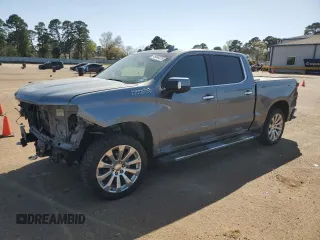 2019 Chevrolet Silverado 1500 High Country with VIN 1GCUYHED2KZ233560, listed as a Copart auction lot 49994275 with 0 mi miles and Salvage Title. Bid and sale history available at carsss.com. Image 1.