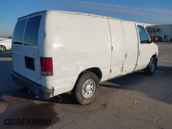 2005 Ford Econoline Cargo with VIN 1FTRE14W75HA20896, listed as a IAAI auction lot 41329375 with 80,828 mi miles. Bid and sale history available at carsss.com. Image 4.