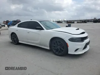 2020 Dodge Charger GT with VIN 2C3CDXHG9LH145425, listed as a Copart auction lot 44432705 with 125,752 mi miles and Salvage Title. Bid and sale history available at carsss.com. Image 4.
