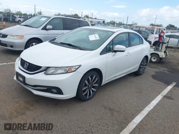 2015 Honda Civic Sedan EX-L with VIN 19XFB2F90FE253261, listed as a IAAI auction lot 41905962 with 146,441 mi miles. Bid and sale history available at carsss.com. Image 17.