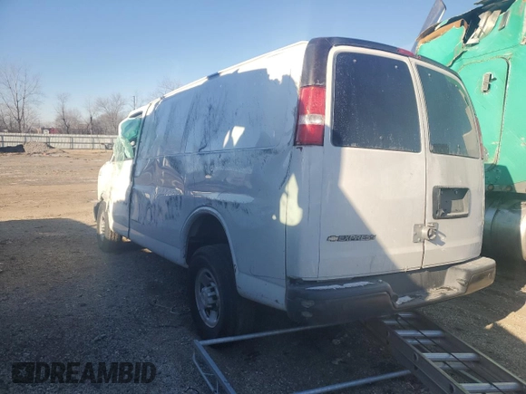 2019 Chevrolet Express Cargo Van with VIN 1GCWGAFG9K1328174, listed as a Copart auction lot 87645285 with 0 mi miles and Salvage Title. Bid and sale history available at carsss.com. Image 2.