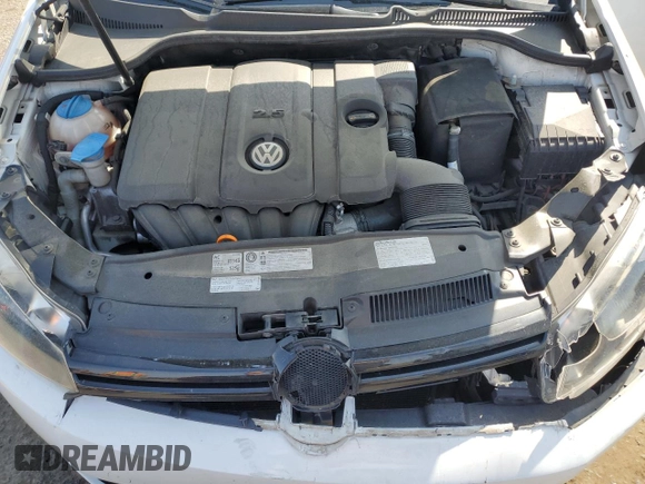 2012 Volkswagen Golf w/Conv with VIN WVWDB7AJ7CW113375, listed as a Copart auction lot 55052295 with 133,714 mi miles and Salvage title. Bid and sale history available at DreamBid. Image 11.