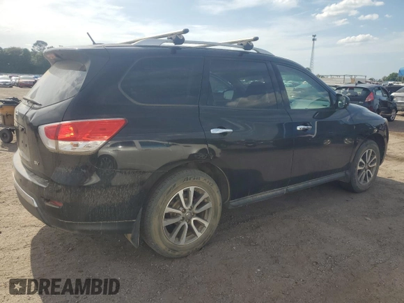 2013 Nissan Pathfinder SL with VIN 5N1AR2MNXDC671753, listed as a Copart auction lot 55573465 with 218,747 mi miles and Clean Title. Bid and sale history available at DreamBid. Image 3.