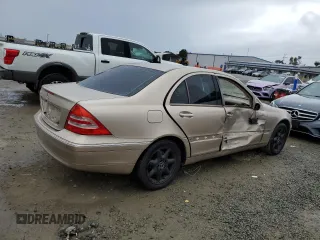 2003 Mercedes-Benz C 320 with VIN WDBRF64J93F400859, listed as a Copart auction lot 48585225 with 114,287 mi miles and Salvage title. Bid and sale history available at DreamBid. Image 3.