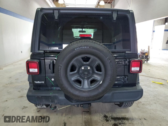 2023 Jeep Wrangler Willys with VIN 1C4HJXDN8PW531498, listed as a Copart auction lot 49875335 with 37,194 mi miles and Salvage Title. Bid and sale history available at DreamBid. Image 6.