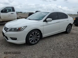 2014 Honda Accord Sport with VIN 1HGCR2F58EA191591, listed as a Copart auction lot 55064385 with 152,703 mi miles and Salvage Title. Bid and sale history available at DreamBid. Image 1.