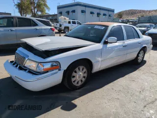 2003 Mercury Grand Marquis LS Premium с VIN 2MEFM75W93X701046, выставлен на аукционе Copart как лот 57321095 с пробегом 89 932 миль миль и Списание • Salvage title. История ставок и продаж доступна на DreamBid. Изображение 1.