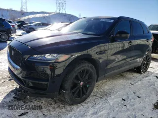 2018 Jaguar F-Pace 35t Prestige with VIN SADCK2EV5JA256691, listed as a Copart auction lot 87506915 with 64,182 mi miles and Salvage title. Bid and sale history available at DreamBid. Image 1.