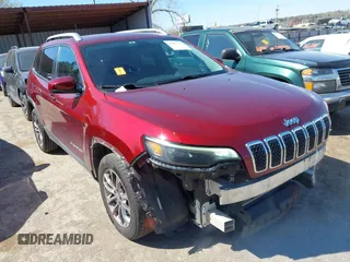 2019 Jeep Cherokee Latitude Plus with VIN 1C4PJLLB9KD312906, listed as a IAAI auction lot 41839763 with 168,248 mi miles. Bid and sale history available at carsss.com. Image 1.