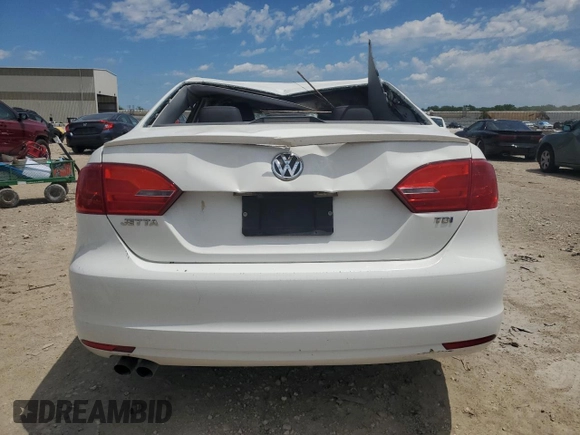 2012 Volkswagen Jetta TDI with VIN 3VWLL7AJ7CM007899, listed as a Copart auction lot 58003575 with Not provided miles and Salvage title. Bid and sale history available at DreamBid. Image 6.