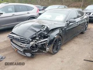2019 Audi A5 Sportback Premium with VIN WAUANCF50KA054404, listed as a IAAI auction lot 41497979 with 90,736 mi miles. Bid and sale history available at carsss.com. Image 2.