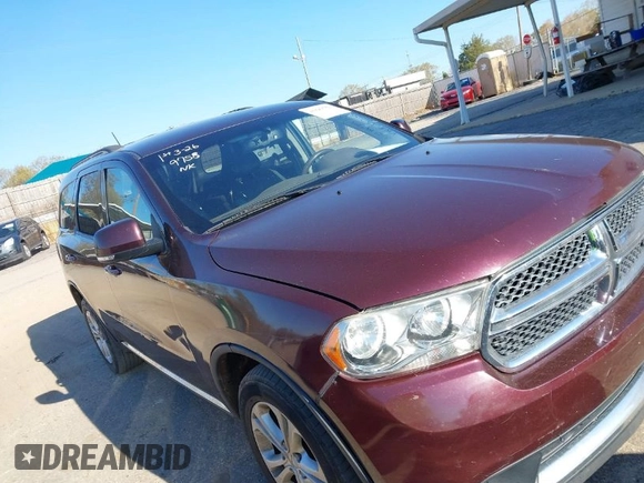 2012 Dodge Durango Crew with VIN 1C4RDHDG9CC330644, listed as a IAAI auction lot 41889758 with 194,295 mi miles and . Bid and sale history available at DreamBid. Image 1.