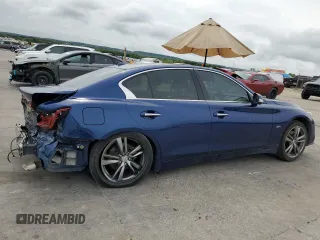 2019 Infiniti Q50 3.0t Signature Edition with VIN JN1EV7AP6KM540642, listed as a Copart auction lot 64402524 with 43,677 mi miles and Salvage Title. Bid and sale history available at carsss.com. Image 3.
