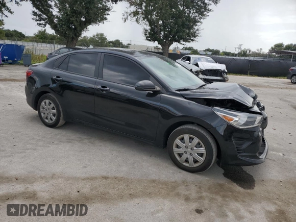 2022 Kia Rio LX with VIN 3KPA24AD0NE487884, listed as a Copart auction lot 72513084 with 48,124 mi miles and Non Repairable. Bid and sale history available at DreamBid. Image 4.