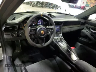 2019 Porsche 911 GT3 RS with VIN WP0AF2A94KS165326, listed as a Copart auction lot 76881844 with 9,991 mi miles and Salvage Title. Bid and sale history available at DreamBid. Image 8.