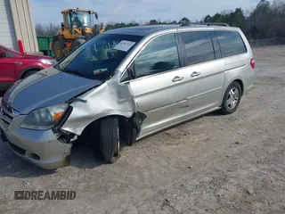 2007 Honda Odyssey EX-L with VIN 5FNRL38697B456356, listed as a IAAI auction lot 41587139 with 194,544 mi miles. Bid and sale history available at carsss.com. Image 2.