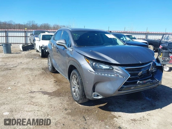 2015 Lexus NX 200t with VIN JTJBARBZ5F2043314, listed as a IAAI auction lot 41612853 with 157,753 mi miles and . Bid and sale history available at DreamBid. Image 1.