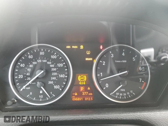 2013 BMW X5 xDrive35i with VIN 5UXZV4C54D0B05753, listed as a Copart auction lot 48157195 with 96,891 mi miles and Salvage Title. Bid and sale history available at carsss.com. Image 9.