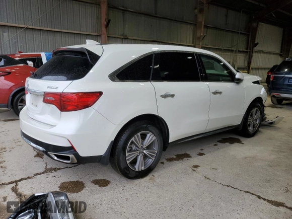 2019 Acura MDX with VIN 5J8YD3H31KL012880, listed as a Copart auction lot 50693255 with 73,740 mi miles and Salvage Title. Bid and sale history available at carsss.com. Image 3.