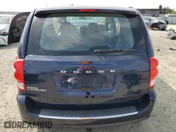 2016 Dodge Grand Caravan SE with VIN 2C4RDGBG9GR169691, listed as a Copart auction lot 53349105 with 93,479 mi miles and Salvage Title. Bid and sale history available at DreamBid. Image 6.