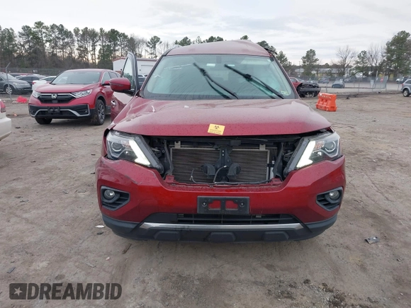 2018 Nissan Pathfinder SL with VIN 5N1DR2MM3JC650758, listed as a IAAI auction lot 41182749 with 40,091 mi miles. Bid and sale history available at carsss.com. Image 12.