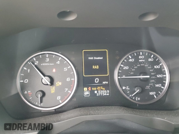 2023 Subaru Ascent Onyx with VIN 4S4WMAHD9P3441805, listed as a Copart auction lot 53752995 with 37,734 mi miles and Salvage title. Bid and sale history available at DreamBid. Image 9.