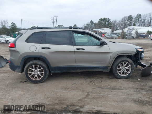 2017 Jeep Cherokee Sport with VIN 1C4PJMAB0HW567739, listed as a IAAI auction lot 41381622 with 120,217 mi miles. Bid and sale history available at carsss.com. Image 13.