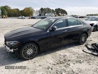 2024 Mercedes-Benz C C 300 with VIN W1KAF4GB0RR210744, listed as a Copart auction lot 50205895 with 10,450 mi miles and Salvage Title. Bid and sale history available at carsss.com. Image 1.
