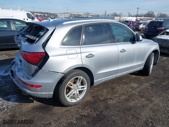 2017 Audi Q5 Premium Plus with VIN WA1L2AFP2HA026181, listed as a IAAI auction lot 41357907 with 109,733 mi miles. Bid and sale history available at carsss.com. Image 4.