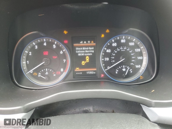 2021 Hyundai Kona Ultimate with VIN KM8K53A56MU668059, listed as a Copart auction lot 74790014 with 17,252 mi miles and Non Repairable. Bid and sale history available at carsss.com. Image 9.