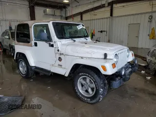1999 Jeep Wrangler Sahara with VIN 1J4FY49S4XP428955, listed as a Copart auction lot 46001685 with 184,895 mi miles and Clean Title. Bid and sale history available at carsss.com. Image 4.