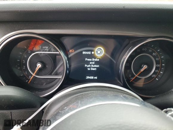 2023 Jeep Wrangler Sahara with VIN 1C4HJXEN1PW598815, listed as a Copart auction lot 42964275 with 29,458 mi miles and Salvage Title. Bid and sale history available at carsss.com. Image 9.