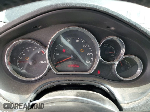 2008 Pontiac G6 with VIN 1G2ZG57N984258401, listed as a Copart auction lot 49211995 with 189,406 mi miles and Salvage title. Bid and sale history available at DreamBid. Image 9.