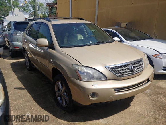 2008 Lexus RX 400h with VIN JTJGW31U082006748, listed as a Copart auction lot 54044035 with Not Provided miles and Clean Title. Bid and sale history available at DreamBid. Image 1.