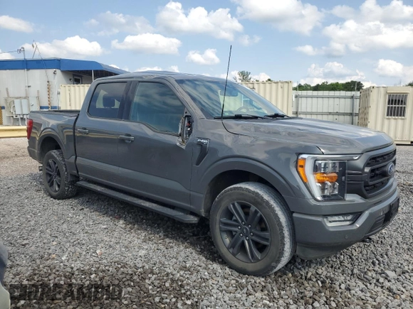 2021 Ford F-150 XL with VIN 1FTFW1E8XMFC22903, listed as a Copart auction lot 57840855 with 66,127 mi miles and Salvage title. Bid and sale history available at DreamBid. Image 4.