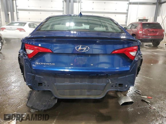 2017 Hyundai Sonata SE with VIN 5NPE24AF1HH543656, listed as a Copart auction lot 45028785 with 87,274 mi miles and Salvage Title. Bid and sale history available at carsss.com. Image 6.