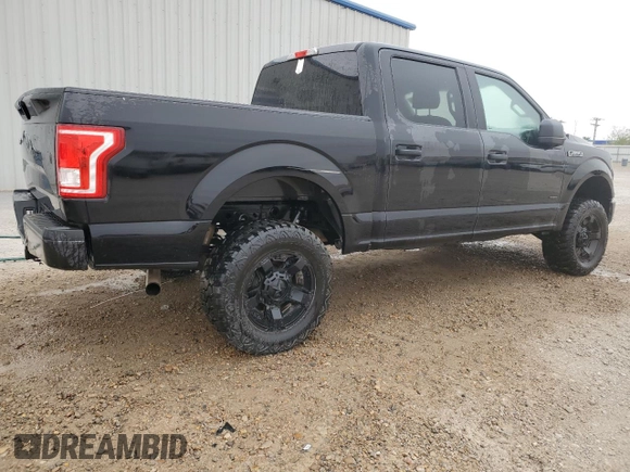 2016 Ford F-150 XL with VIN 1FTEW1CG9GFA15686, listed as a Copart auction lot 45207565 with 154,584 mi miles and Salvage Title. Bid and sale history available at carsss.com. Image 3.