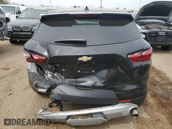 2021 Chevrolet Blazer LT with VIN 3GNKBCR44MS572298, listed as a Copart auction lot 54063235 with 43,635 mi miles and Salvage title. Bid and sale history available at DreamBid. Image 6.