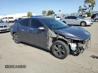 2021 Nissan Sentra SV with VIN 3N1AB8CV8MY294640, listed as a Copart auction lot 51853695 with 111,134 mi miles and Salvage Title. Bid and sale history available at DreamBid. Image 4.