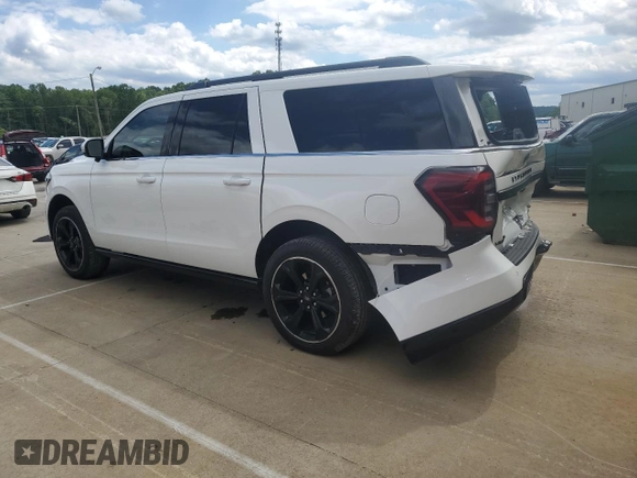2024 Ford Expedition Max Limited with VIN 1FMJK2A82REB10168, listed as a Copart auction lot 57989075 with 9,211 mi miles and Salvage title. Bid and sale history available at DreamBid. Image 2.