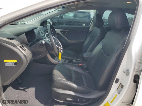 2013 Hyundai Elantra GLS with VIN 5NPDH4AEXDH410969, listed as a Copart auction lot 53023325 with 105,032 mi miles and Salvage Title. Bid and sale history available at carsss.com. Image 7.