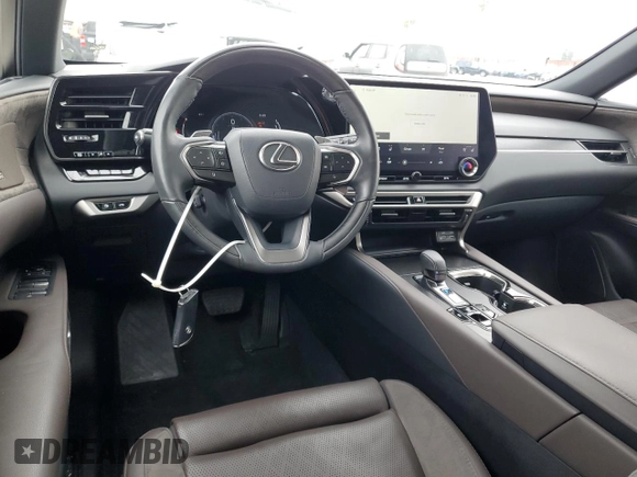 2023 Lexus RX 350 with VIN 2T2BAMBA0PC013734, listed as a Copart auction lot 55179335 with 22,314 mi miles and Salvage title. Bid and sale history available at DreamBid. Image 8.