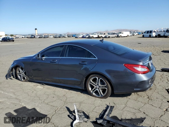 2015 Mercedes-Benz CLS-Class CLS 400 with VIN WDDLJ6HB9FA134596, listed as a Copart auction lot 69209994 with 77,209 mi miles and Salvage Title. Bid and sale history available at carsss.com. Image 2.