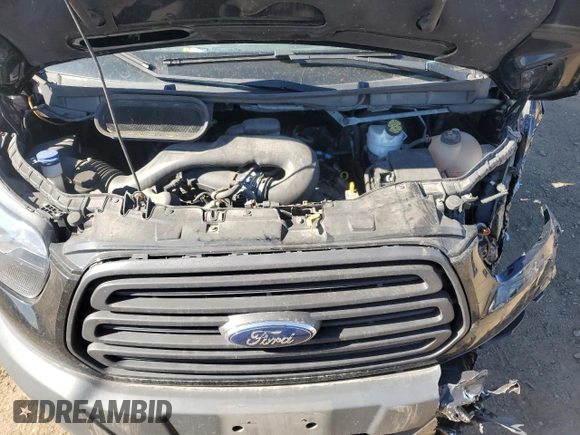 2017 Ford Transit Passenger XL with VIN 1FBZX2XM2HKA13893, listed as a Copart auction lot 76012984 with 92,823 mi miles and Salvage Title. Bid and sale history available at DreamBid. Image 14.