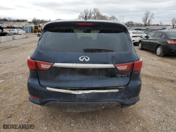2017 Infiniti QX60 with VIN 5N1DL0MN4HC556381, listed as a Copart auction lot 47005435 with 125,299 mi miles and Salvage Title. Bid and sale history available at carsss.com. Image 6.
