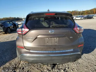 2017 Nissan Murano SL with VIN 5N1AZ2MGXHN107998, listed as a Copart auction lot 81230784 with 75,523 mi miles and Salvage Title. Bid and sale history available at carsss.com. Image 6.