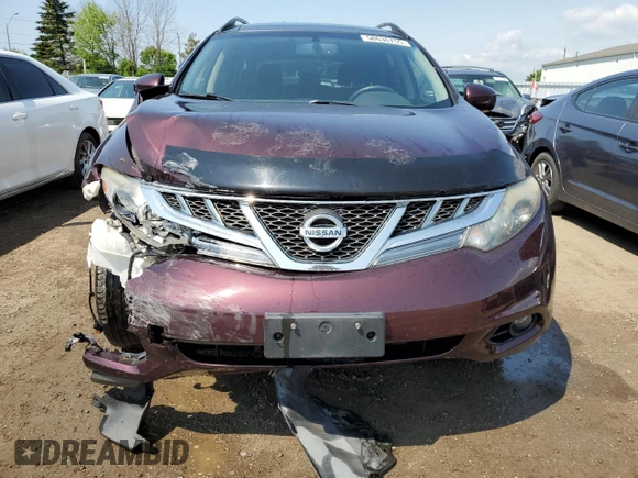 2013 Nissan Murano S with VIN JN8AZ1MW6DW306318, listed as a Copart auction lot 58636755 with 173,497 mi miles and Salvage title. Bid and sale history available at DreamBid. Image 5.