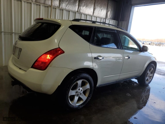 2003 Nissan Murano SL with VIN JN8AZ08T43W100200, listed as a Copart auction lot 87208504 with 104,212 mi miles and Salvage Title. Bid and sale history available at carsss.com. Image 3.