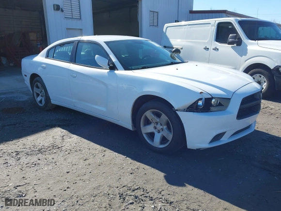 2014 Dodge Charger Police with VIN 2C3CDXAG6EH121287, listed as a IAAI auction lot 41728835 with 116,253 mi miles. Bid and sale history available at carsss.com. Image 1.