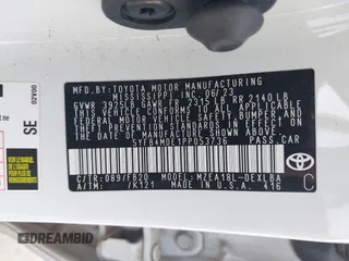 2023 Toyota Corolla LE z VIN 5YFB4MDE1PP053736, wystawiony jako IAAI lot #42151549 z przebiegiem 37 955 mil mil oraz . Historia ofert i sprzedaży dostępna na DreamBid. Obrazek 9.